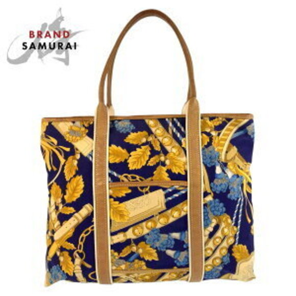 Loewe Handbags - LOEWE Blue Multicolor Canvas Leather Tote Shoulder Bag